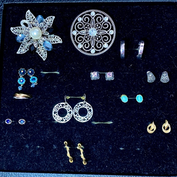Treasure of Earrings and Brooches - Picture 1 of 14